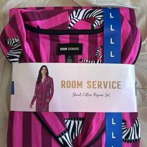 ROOM SERVICE Women’s Striped Pajama Set